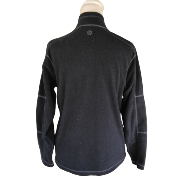 Marmot Black Gray Bridgeport Half Zip Fleece Jacket Size XL - Picture 4 of 7